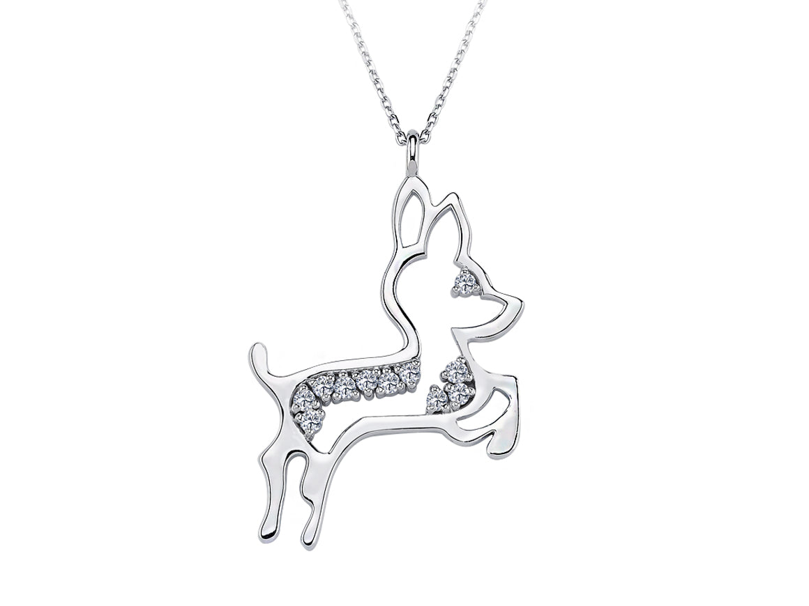 Large Ceylan necklace with diamonds