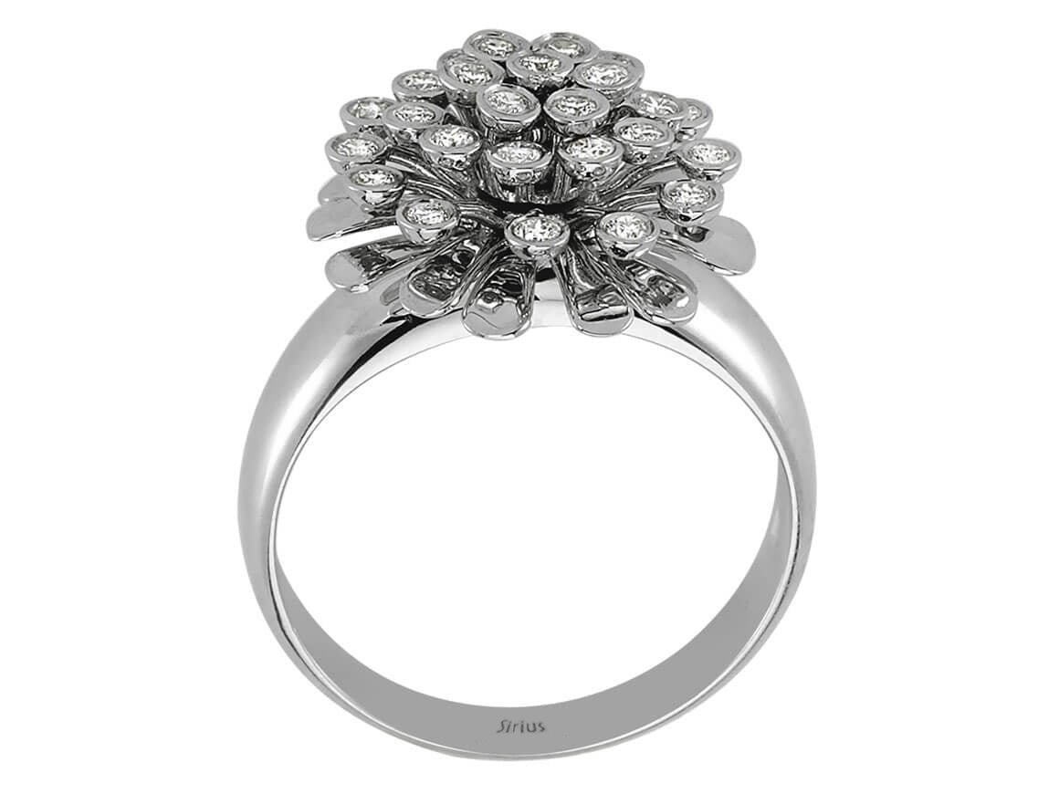 Diamond Floral Ring