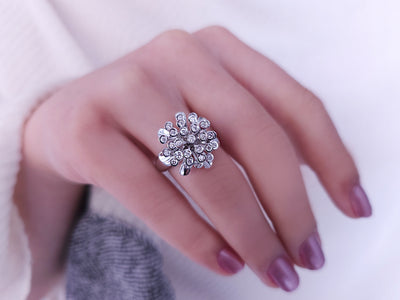 Diamond Floral Ring