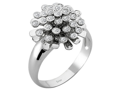 Diamond Floral Ring