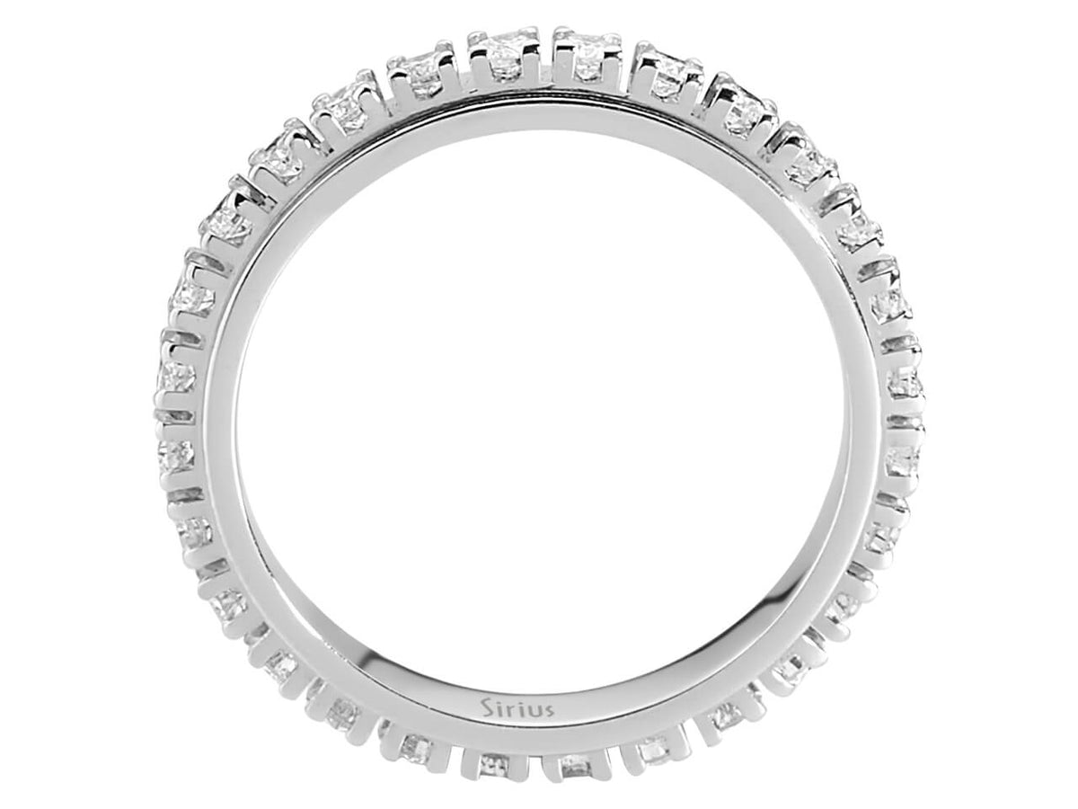 0,93 Karat Diamant rundum Allianz - handgefertigter Diamantschmuck aus Feingold | Sirius Diamant