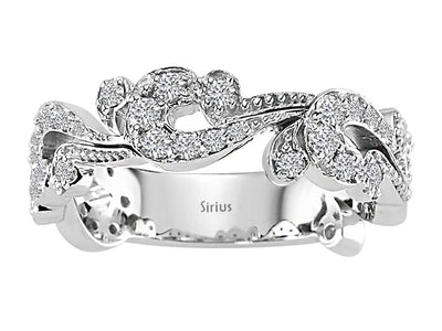 0.70 carat diamond design ring in 750 18 carat white gold