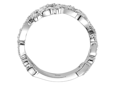 0.70 carat diamond design ring in 750 18 carat white gold