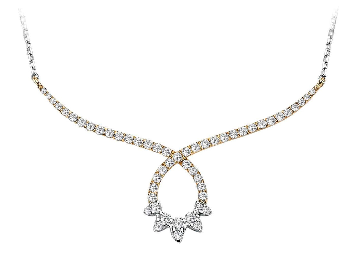 Diamant Sonnenscheibe Collier - handgefertigter Diamantschmuck aus Feingold | Sirius Diamant