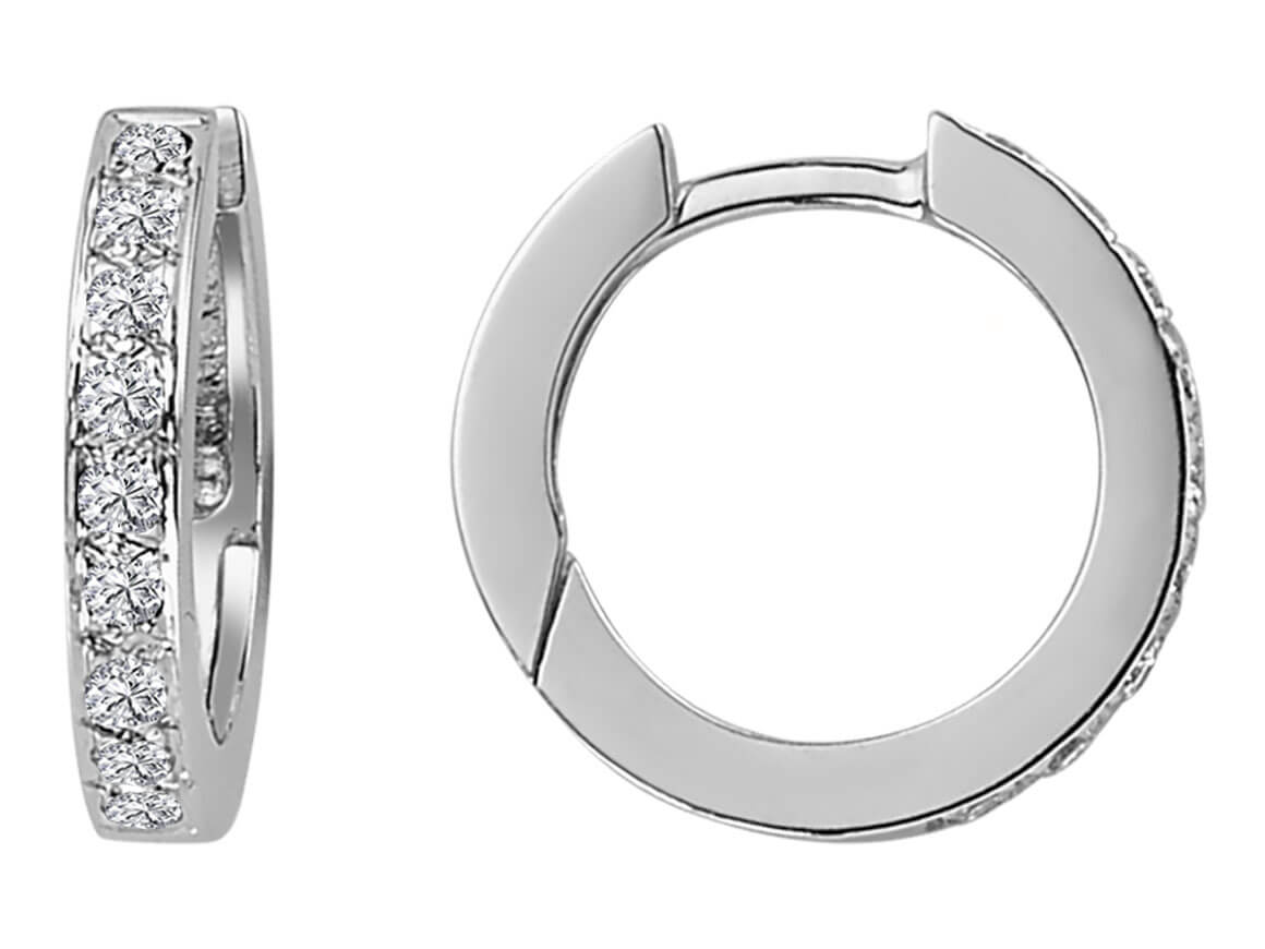 Ohrringe mit Diamantsteinen - handgefertigter Diamantschmuck aus Feingold | Sirius Diamant