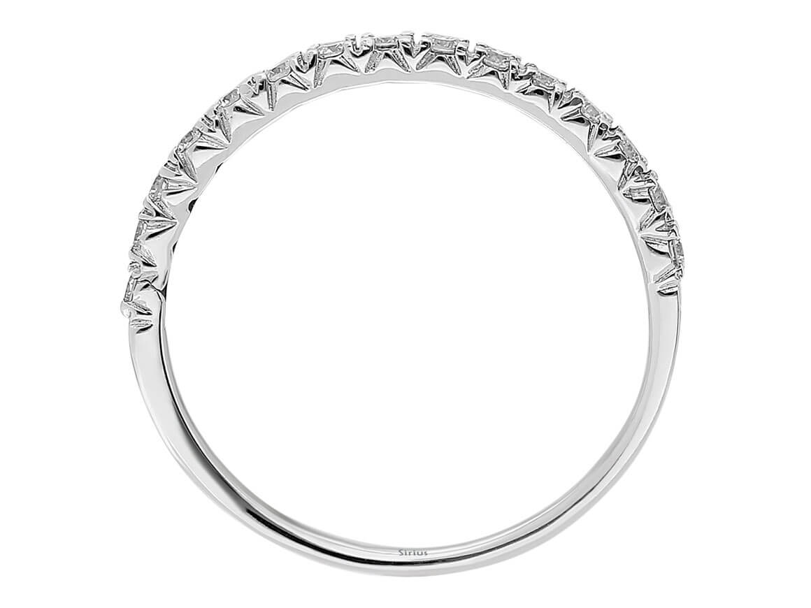 Diamant halbrund Allianz - handgefertigter Diamantschmuck aus Feingold | Sirius Diamant
