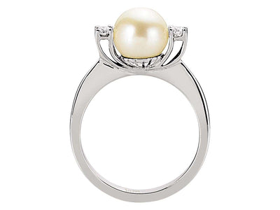 Diamond and Pearl Ring