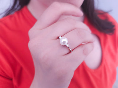 Diamond and Pearl Ring