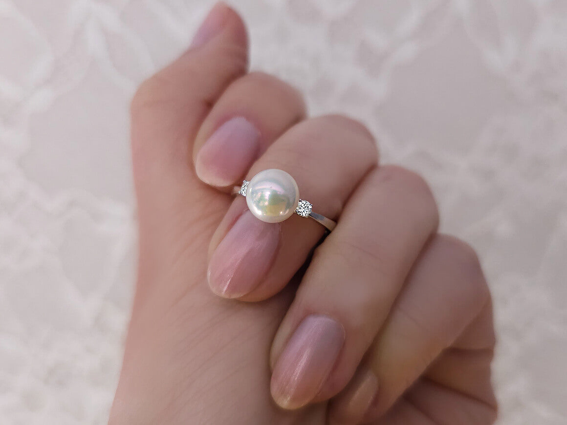 Diamond and Pearl Ring