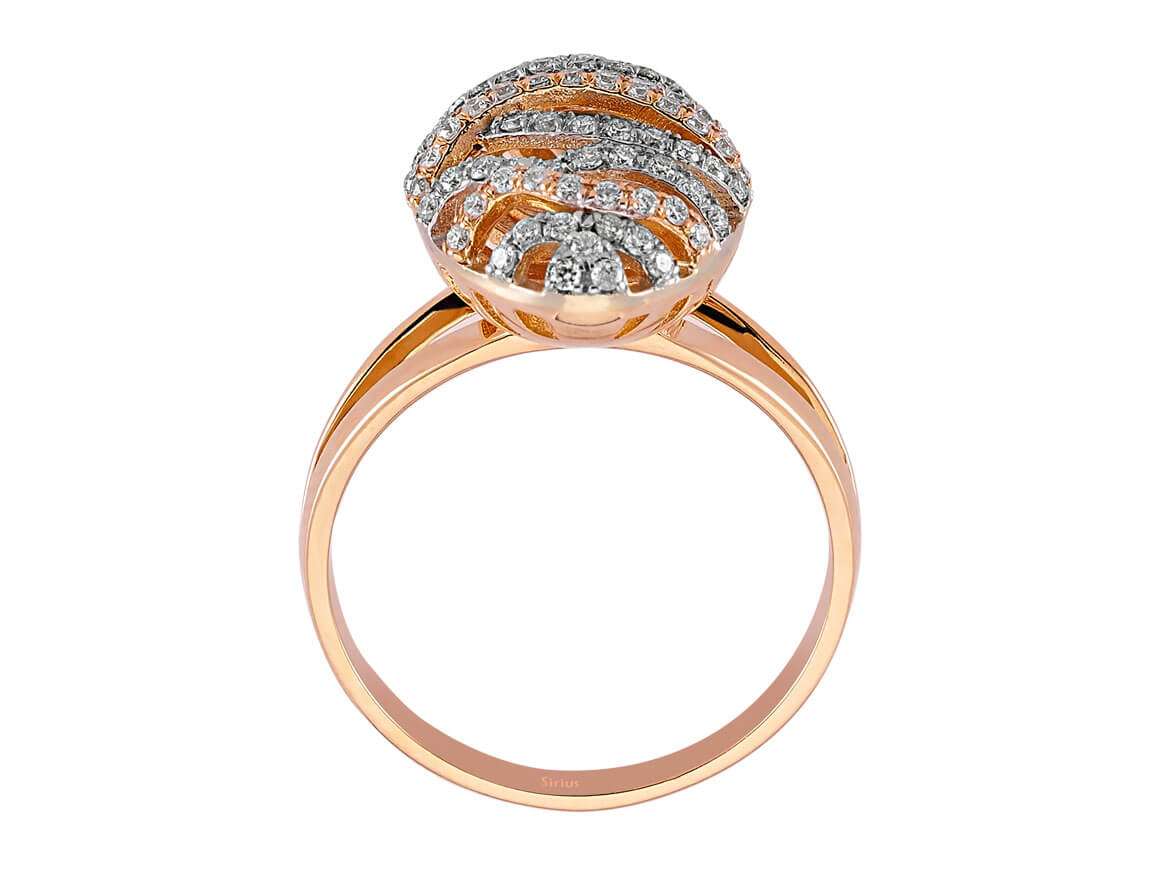 Diamond Silk Cocoon Ring