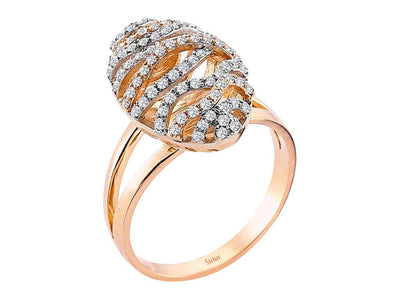 Diamond Silk Cocoon Ring
