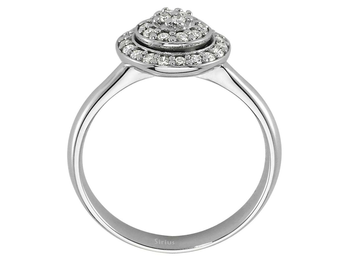 Diamant Damenring - handgefertigter Diamantschmuck aus Feingold | Sirius Diamant