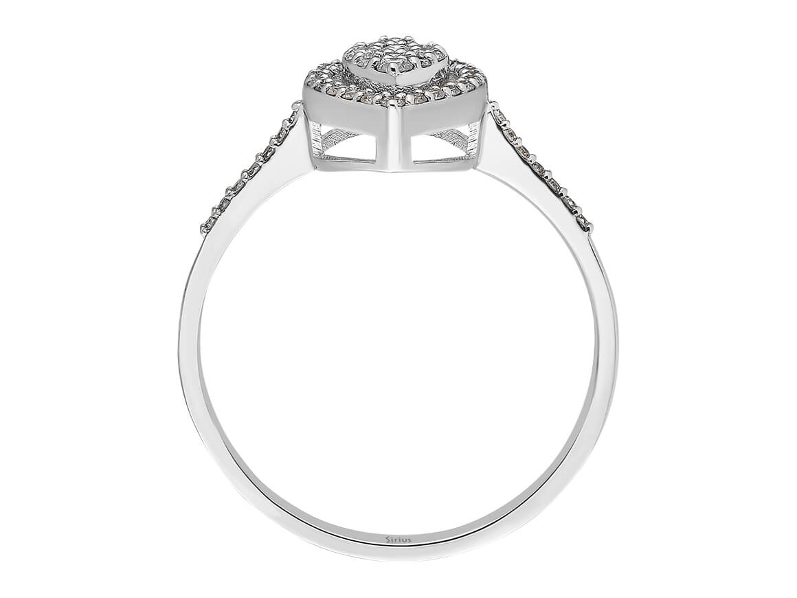 0,29 Karat Diamant Katra Ring - handgefertigter Diamantschmuck aus Feingold | Sirius Diamant