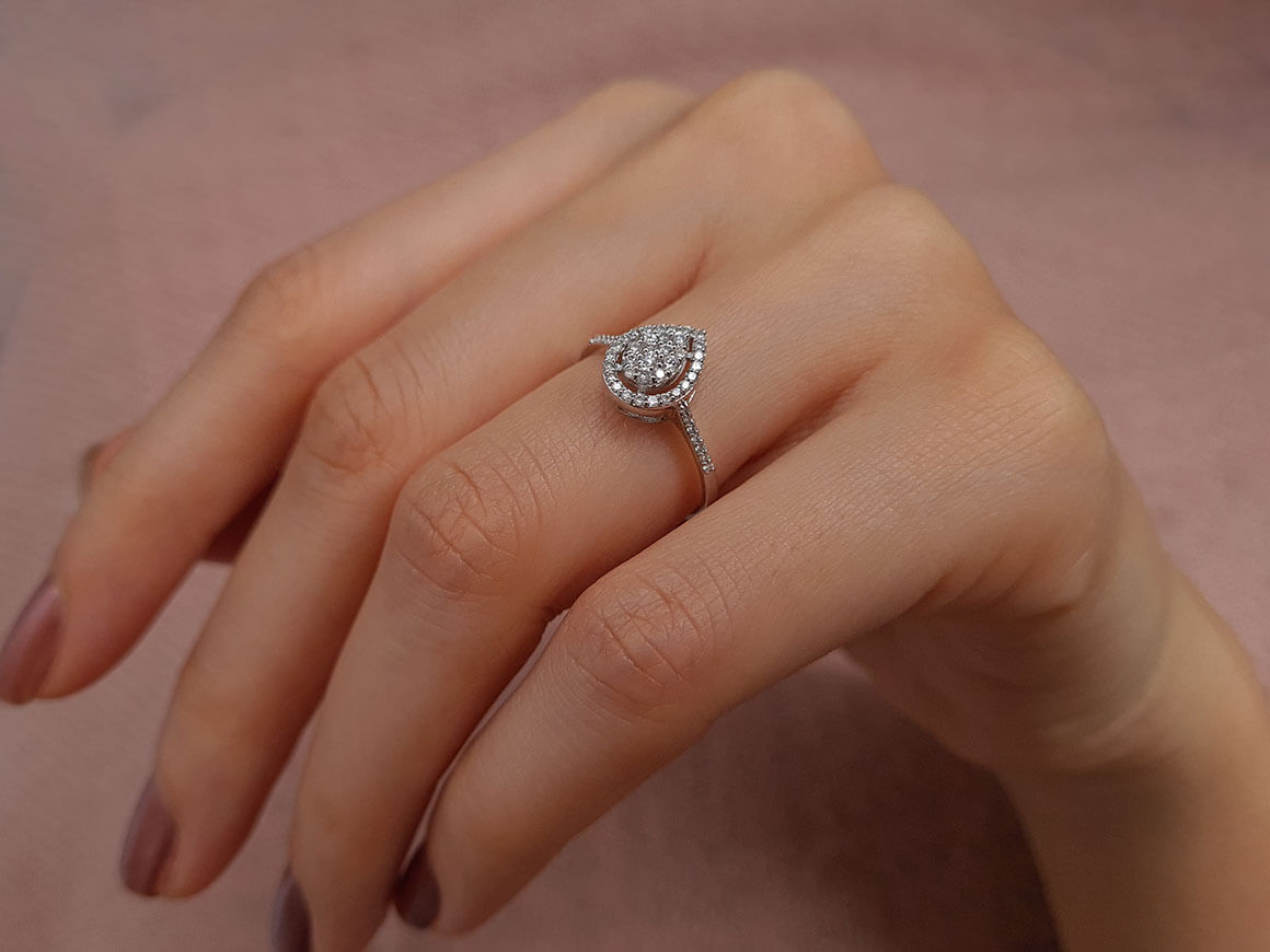 0.29 carat diamond Katra ring