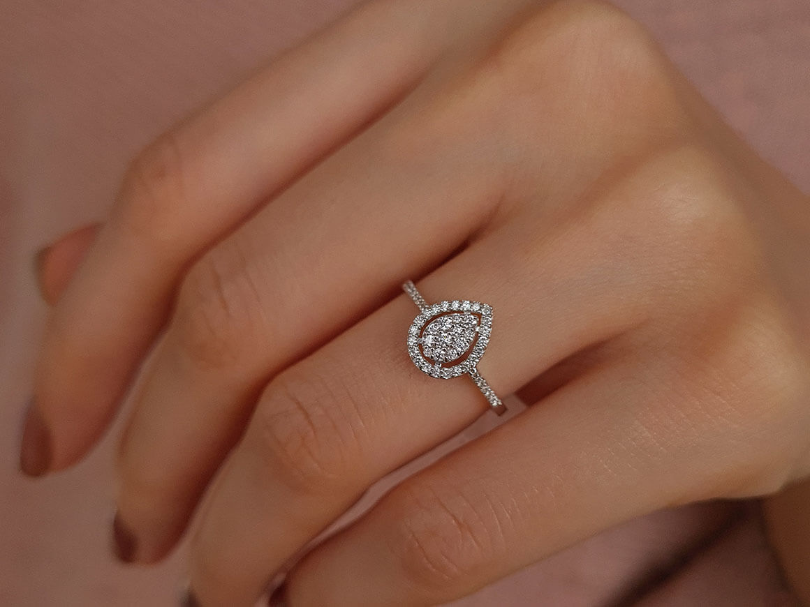 0.29 carat diamond Katra ring