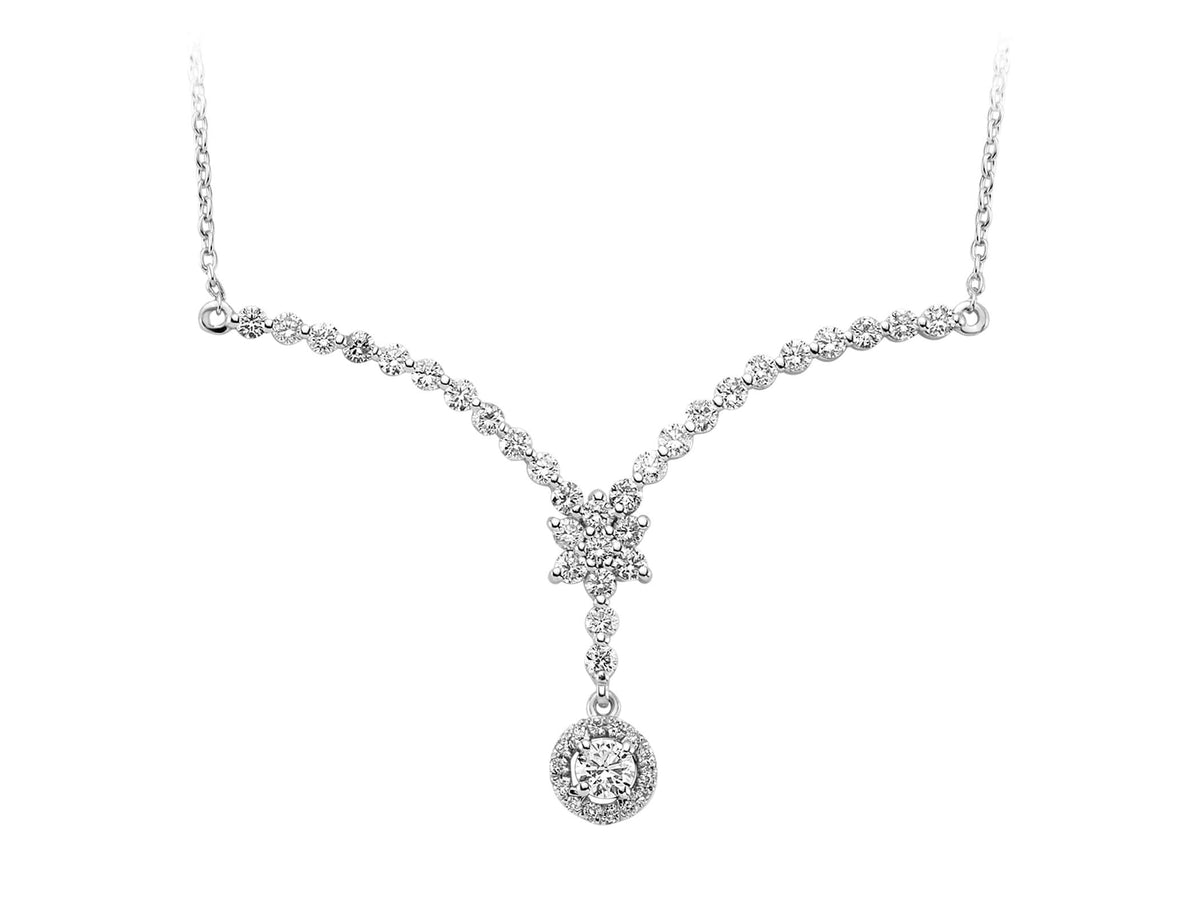 Diamant Halskette - handgefertigter Diamantschmuck aus Feingold | Sirius Diamant