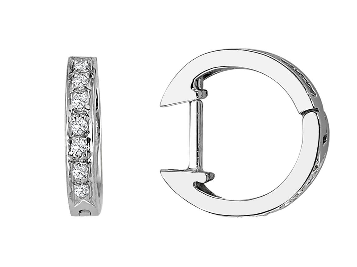 Diamant Creole Ohrringe - handgefertigter Diamantschmuck aus Feingold | Sirius Diamant