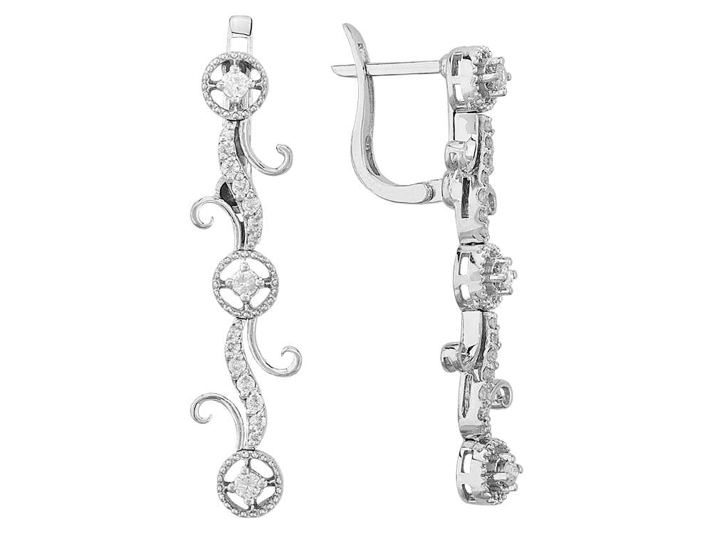 0,52 Carat Diamant Ohrhänger - handgefertigter Diamantschmuck aus Feingold | Sirius Diamant