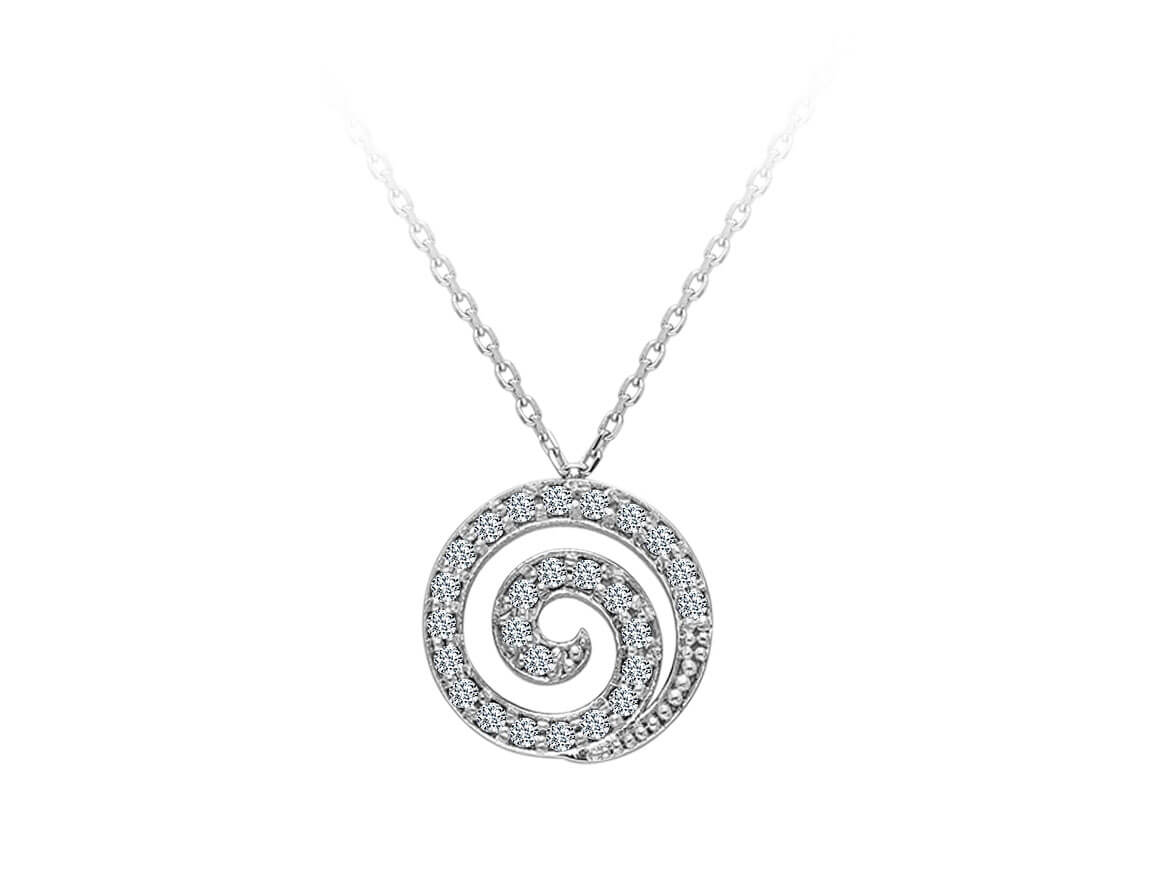 Diamant Lava Collier - handgefertigter Diamantschmuck aus Feingold | Sirius Diamant