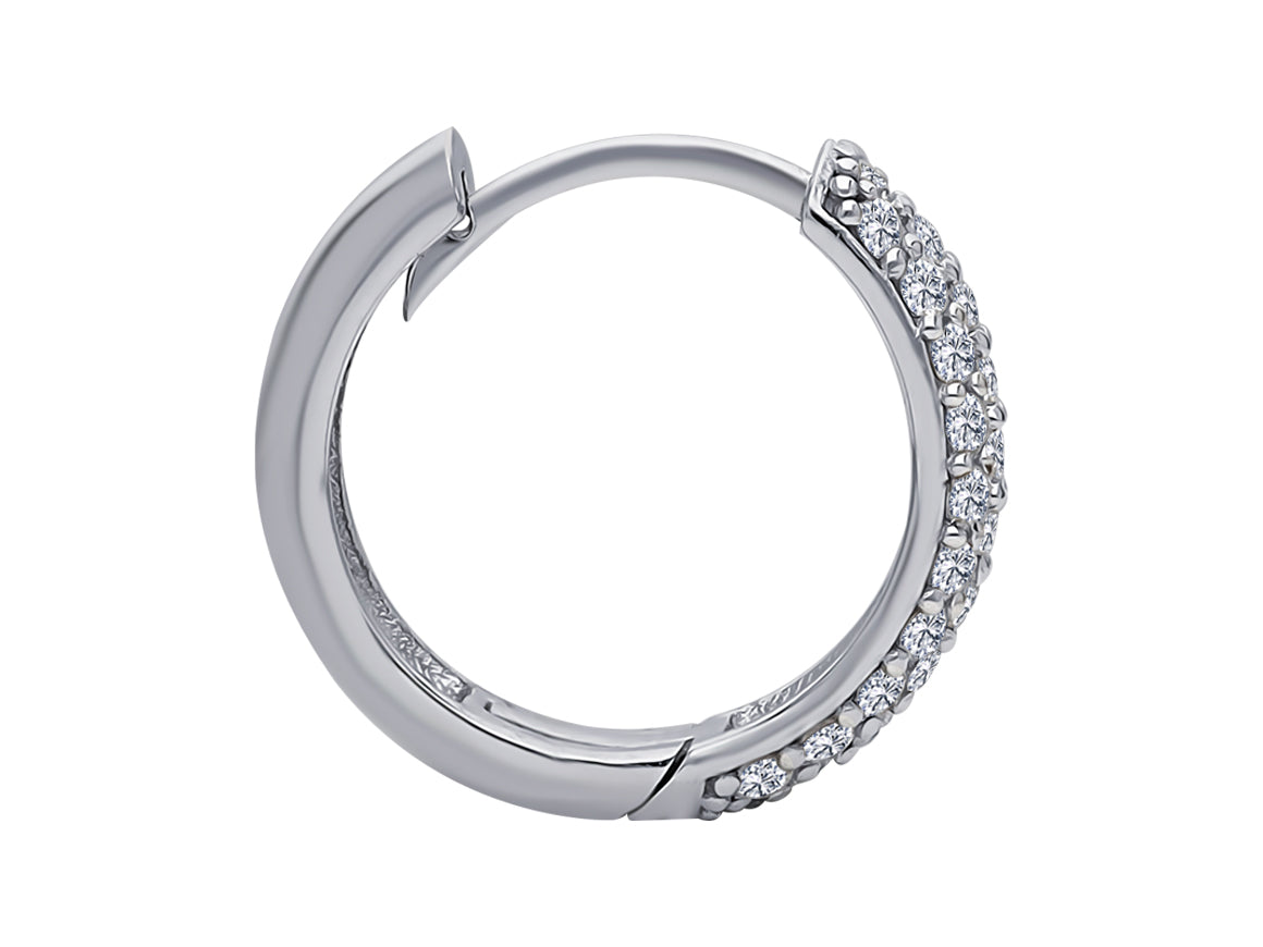 Diamant-Ohrring Noah für Herren - handgefertigter Diamantschmuck aus Feingold | Sirius Diamant