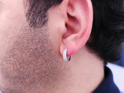 Noah diamond earring for men