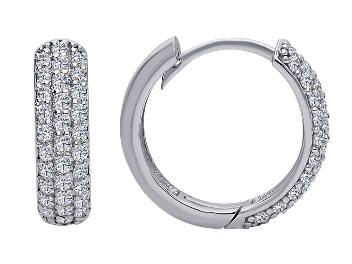 Noah earrings with diamonds