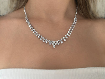 Diamant-Halskette mit Nuse-Anhänger