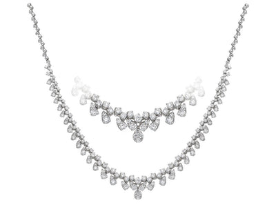 Diamant-Halskette mit Nuse-Anhänger