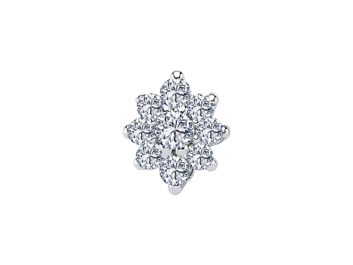 Starlight men's earrings with diamonds
