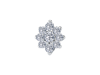 Starlight men's earrings with diamonds