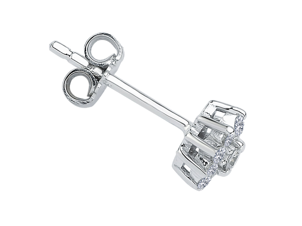 Sternenlicht Herrenohrringe mit Diamanten - handgefertigter Diamantschmuck aus Feingold | Sirius Diamant