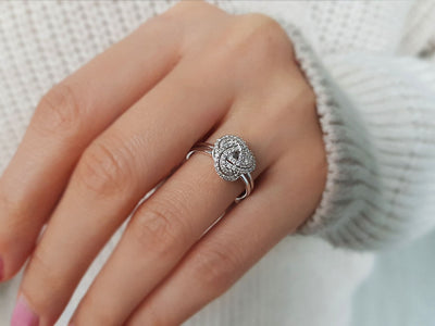 Diamond Spiral Ring