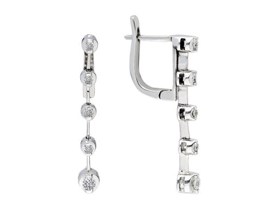 Diamond Tennis Earrings Earrings in 18 K