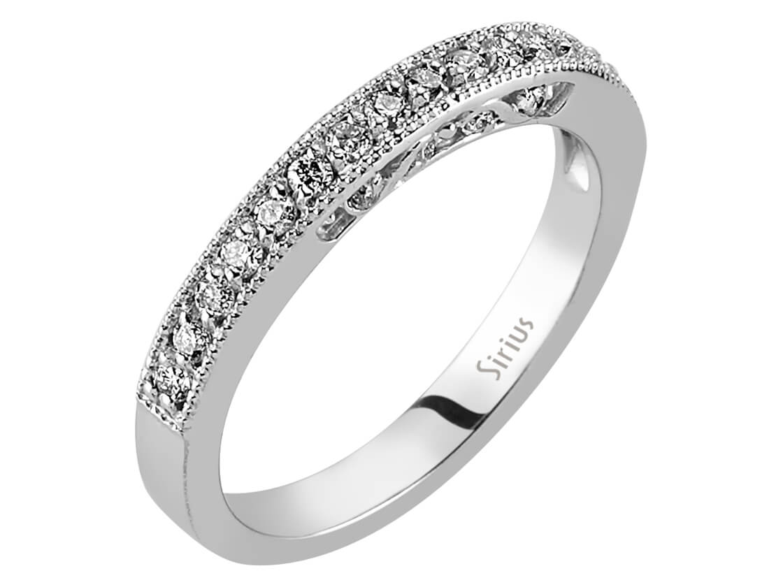 Diamant Halbrund Allianz – handgefertigter Diamantschmuck aus Feingold | Sirius Diamant