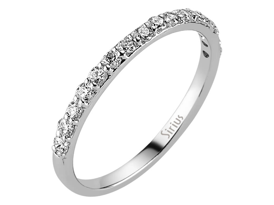 Diamant Halbrund Allianz - handgefertigter Diamantschmuck aus Feingold | Sirius Diamant