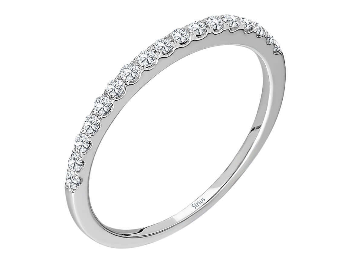 Diamant Halbrunde Allianz - handgefertigter Diamantschmuck aus Feingold | Sirius Diamant