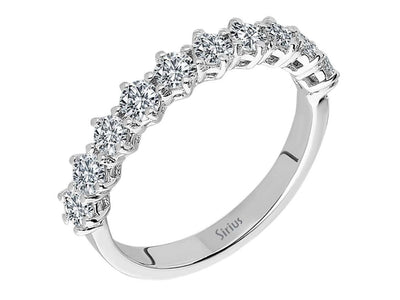 Alliance demi-ronde en diamant de 0,70 carat