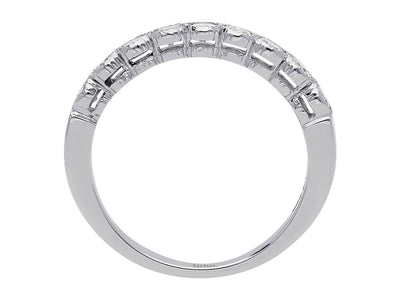 Alliance demi-ronde en diamant de 0,58 carat