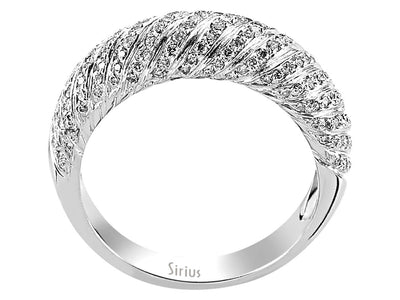 0.60 total carat diamond all-around alliance in 585 14 K white gold