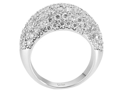 2.50 total carat diamond ring in 585 14 carat white gold
