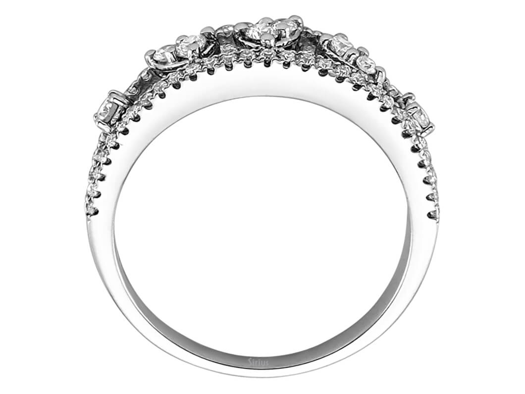 0.50 carat diamond design ring in 18 carat white gold