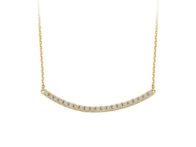 Collier moderne Su Yolu avec diamants et chaîne
