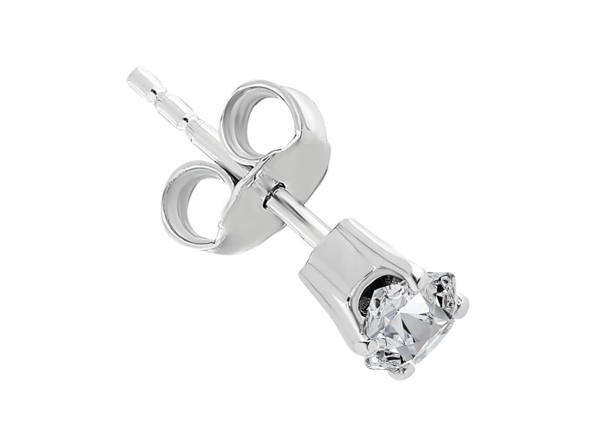 G Farbe 0,25 Karat Diamant-Herrenohrring - handgefertigter Diamantschmuck aus Feingold | Sirius Diamant