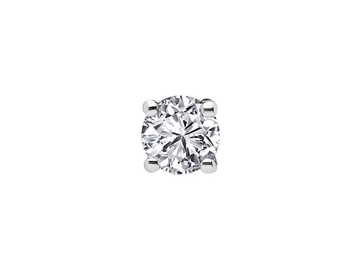 G Farbe 0,25 Karat Diamant-Herrenohrring - handgefertigter Diamantschmuck aus Feingold | Sirius Diamant