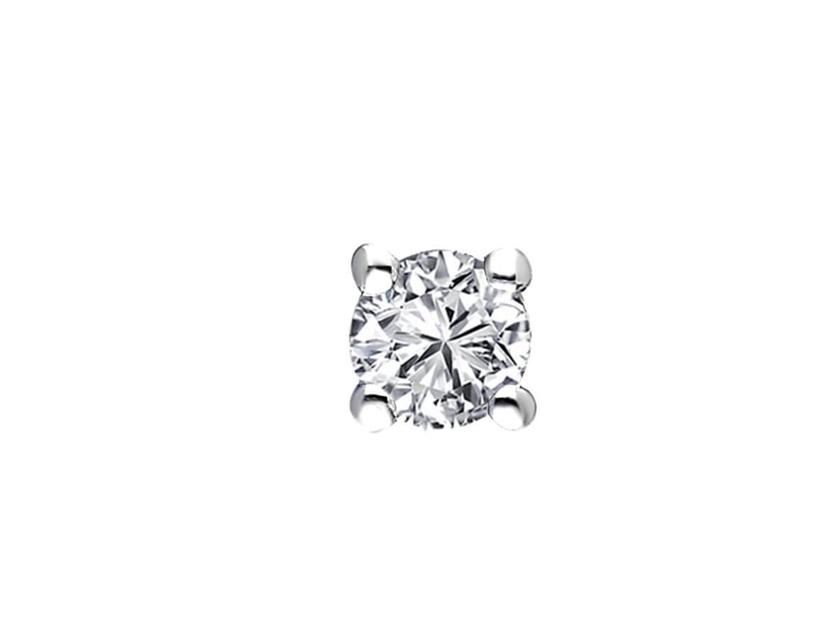 0,20 Carat Diamant Solitär Herren Ohrstecker in 14 Karat - handgefertigter Diamantschmuck aus Feingold | Sirius Diamant