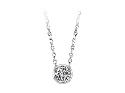 0.20 carat diamond solitaire necklace