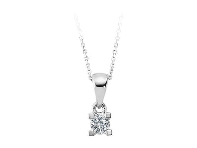 0.12 carat diamond solitaire necklace