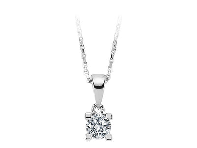 0.26 carat diamond solitaire necklace