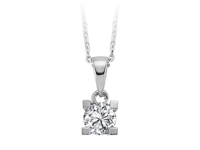 0.40 carat diamond solitaire necklace