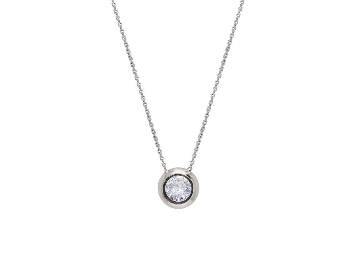 G-Farbe 0,50 Karat Diamant-Solitär-Halskette - handgefertigter Diamantschmuck aus Feingold | Sirius Diamant